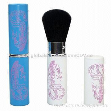 Retractable brush, made of aluminum handle, various colors and patterns are available
